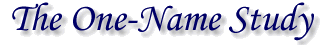 The One-Name Study The One-Name Study